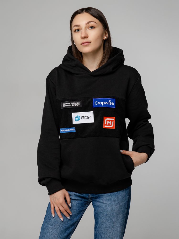 Худи унисекс Patch Catcher со вставкой из липучки с логотипом Molti | Print Logo