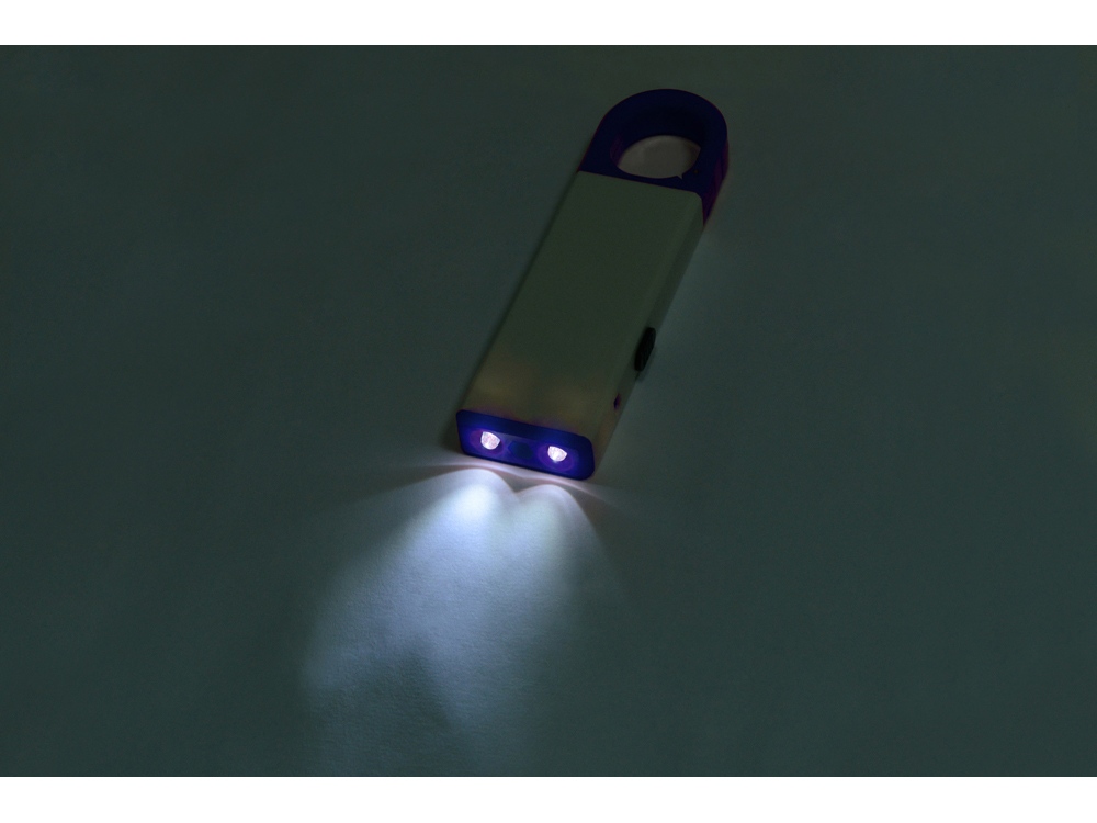 Фонарь-мультиинструмент Октопус, белый/синий