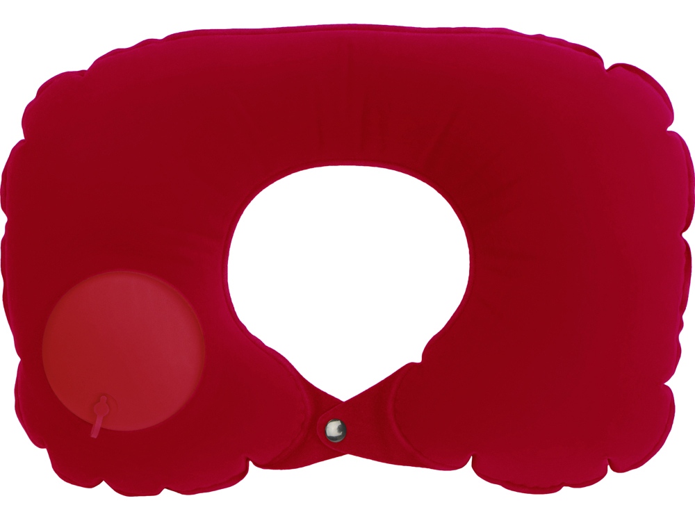 Подушка под шею с помпой Push, красный