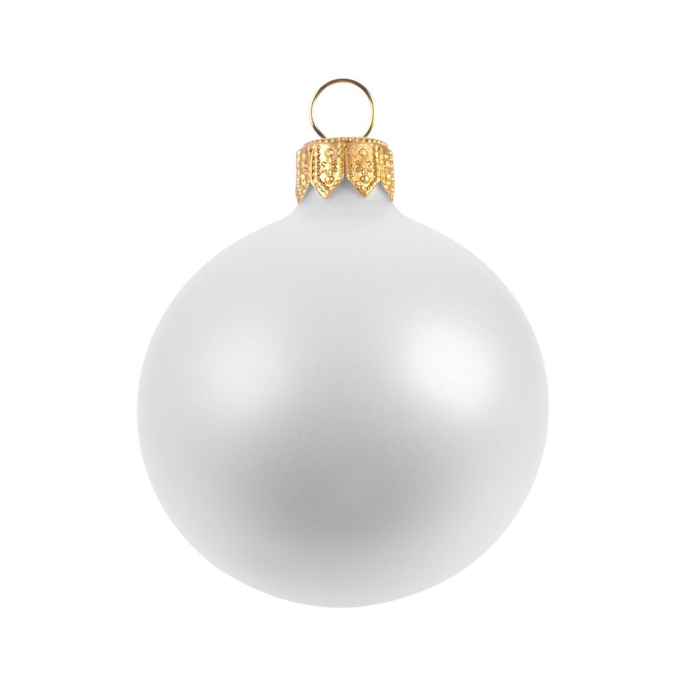 Елочный шар Gala Matt в коробке, 6 см с логотипом сделано в России | Print Logo