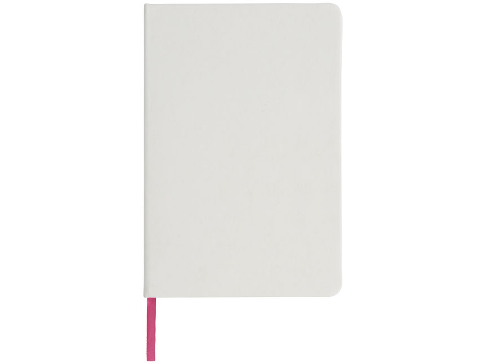 Блокнот Spectrum A5 с белой бумагой и цветной закладкой, белый/розовый