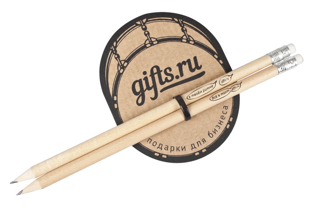 Карандаш простой Hand Friend с ластиком фото на сайте Print Logo.