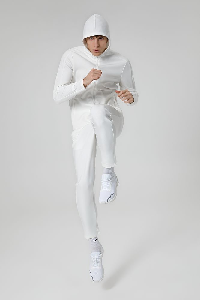 Куртка с капюшоном унисекс Begi, молочно-белая, размер XXL