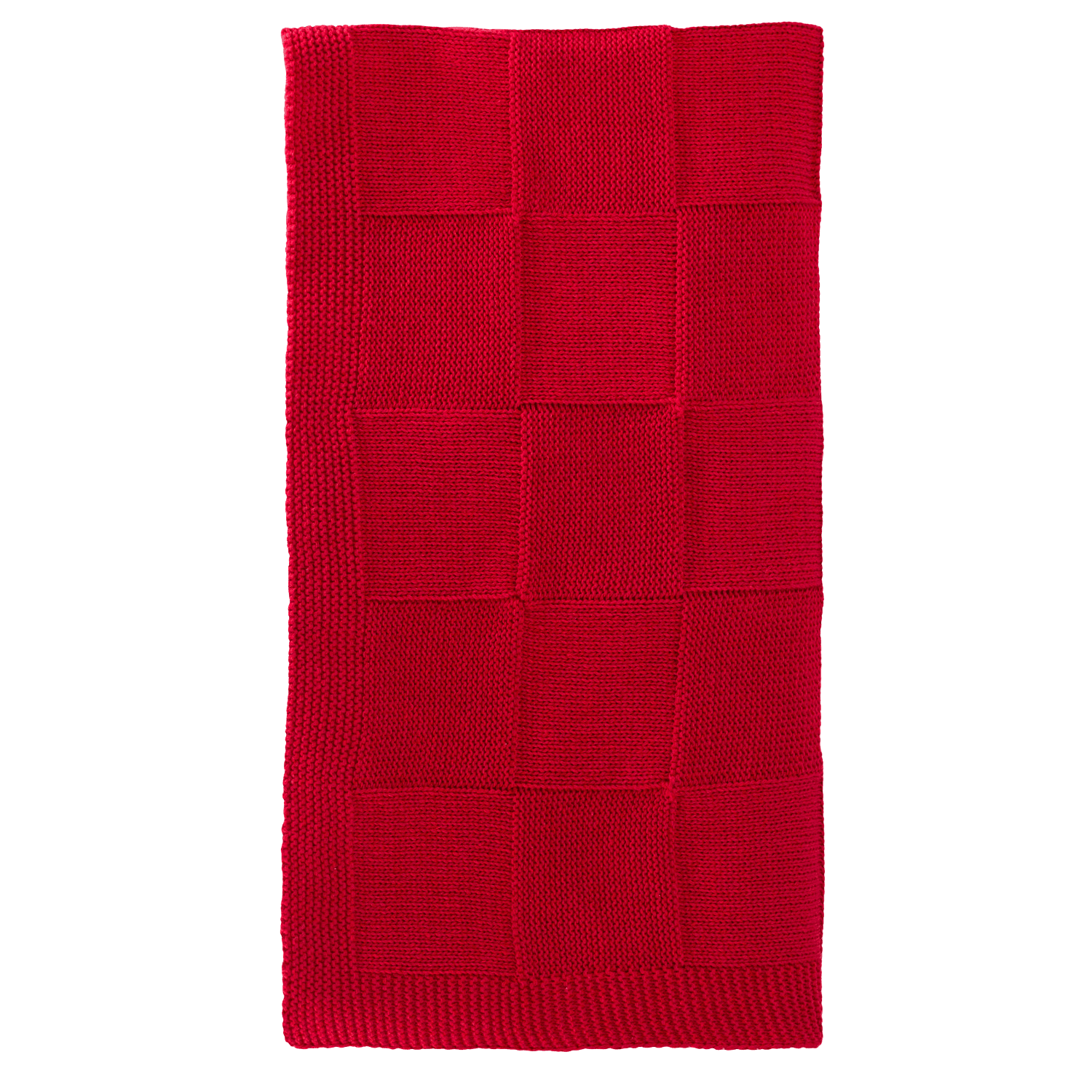 Плед Селла (Cella) вязаный, красный (без подарочной коробки)