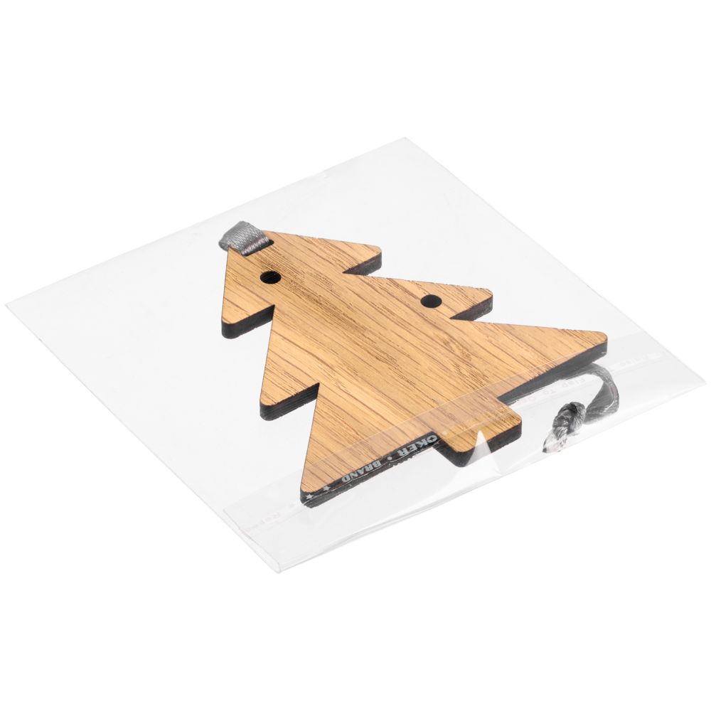 Деревянная подвеска Christmate — пример нанесения логотипа (сделано в России) | Print Logo