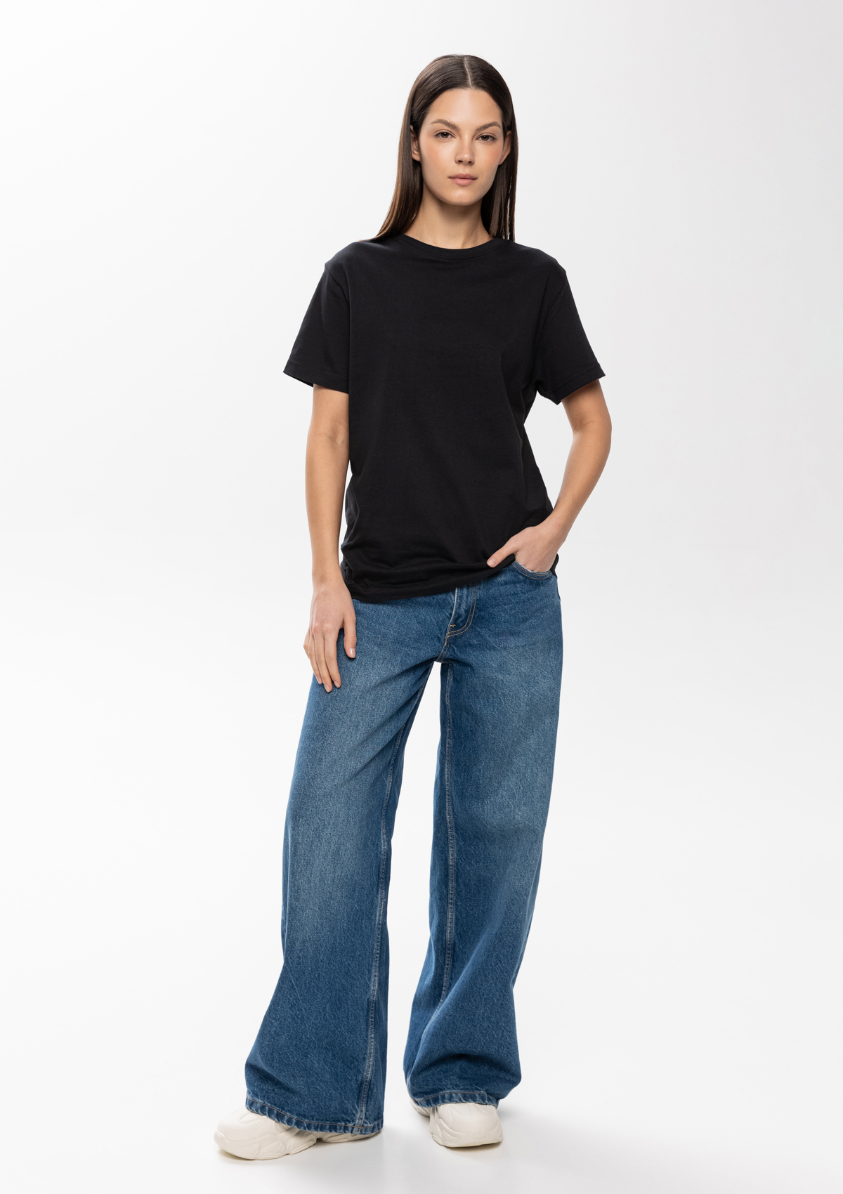 Футболка унисекс без бокового шва STAN хлопок 160, 02, Чёрный,  (20)  (52/XL)