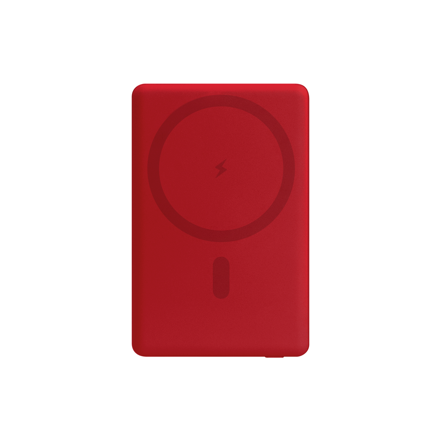 Внешний аккумулятор Атлантис (Atlantis) PD 5000mAh с функцией беспроводной зарядки 15W, красный