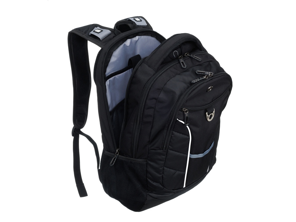 Рюкзак TORBER ПРОРЫВ с отделением для ноутбука 15, чёрный, полиэстер 600D, 35x20x47 см, 33л