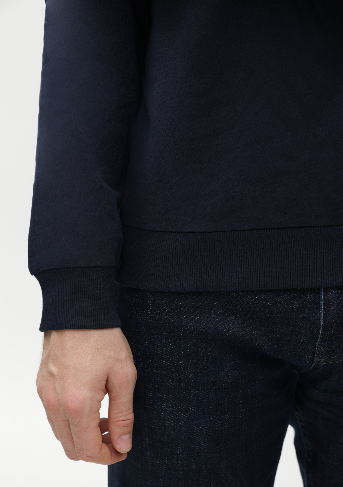 Свитшот унисекс STAN футер без начёса, 260, 63, Тёмно-синий,  (46)  (54/XXL)