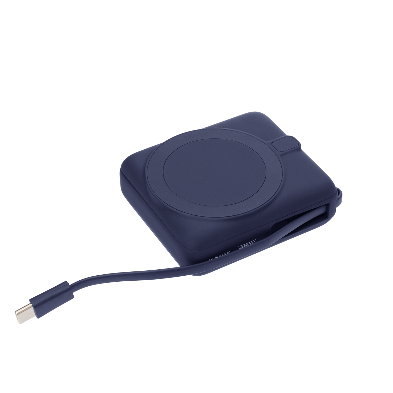 Внешний аккумулятор с подсветкой Ritter PD 10000mAh с функцией беспроводной зарядки 15W, синий