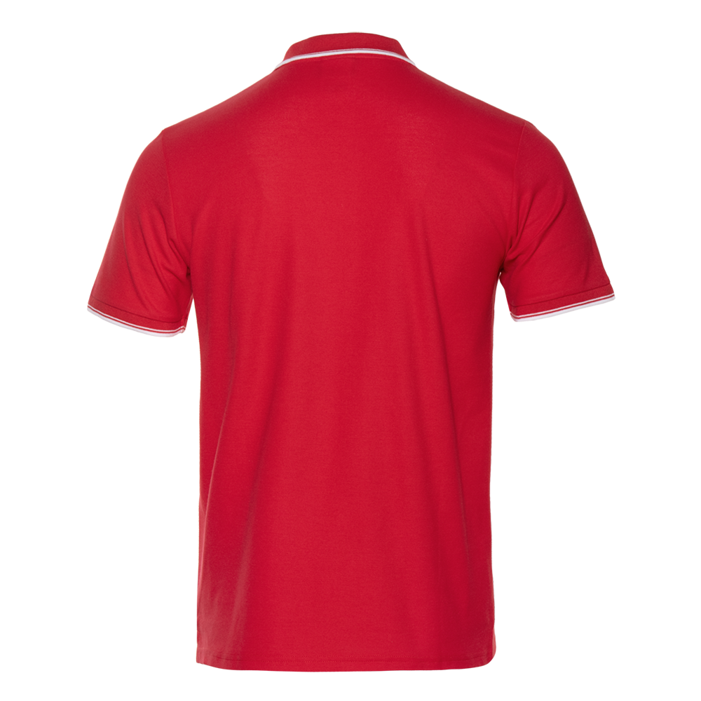 Рубашка поло мужская STAN с окантовкой хлопок/полиэстер 185, 04T, Красный,  (14)  (60-62/5XL)