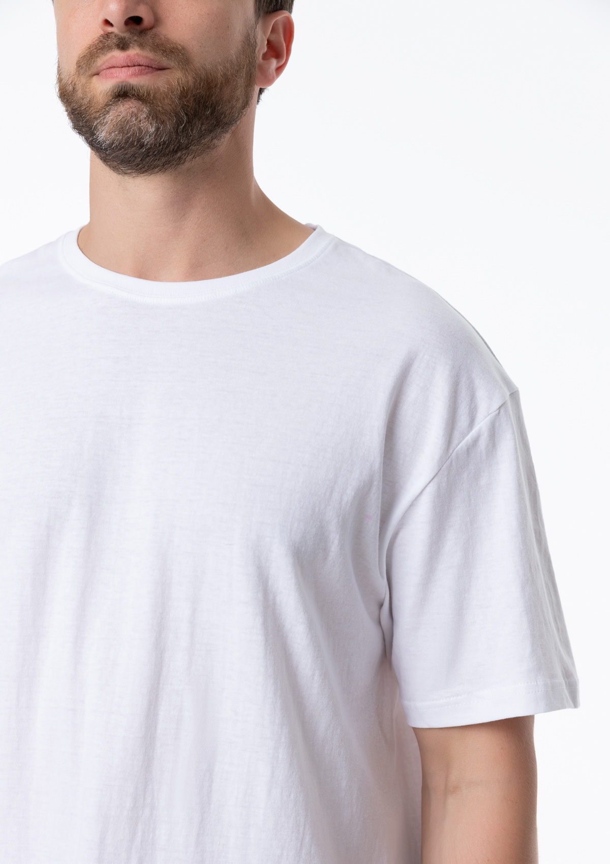 Футболка унисекс без бокового шва STAN хлопок 160, 02, Белый,  (10/1)  (50/L)