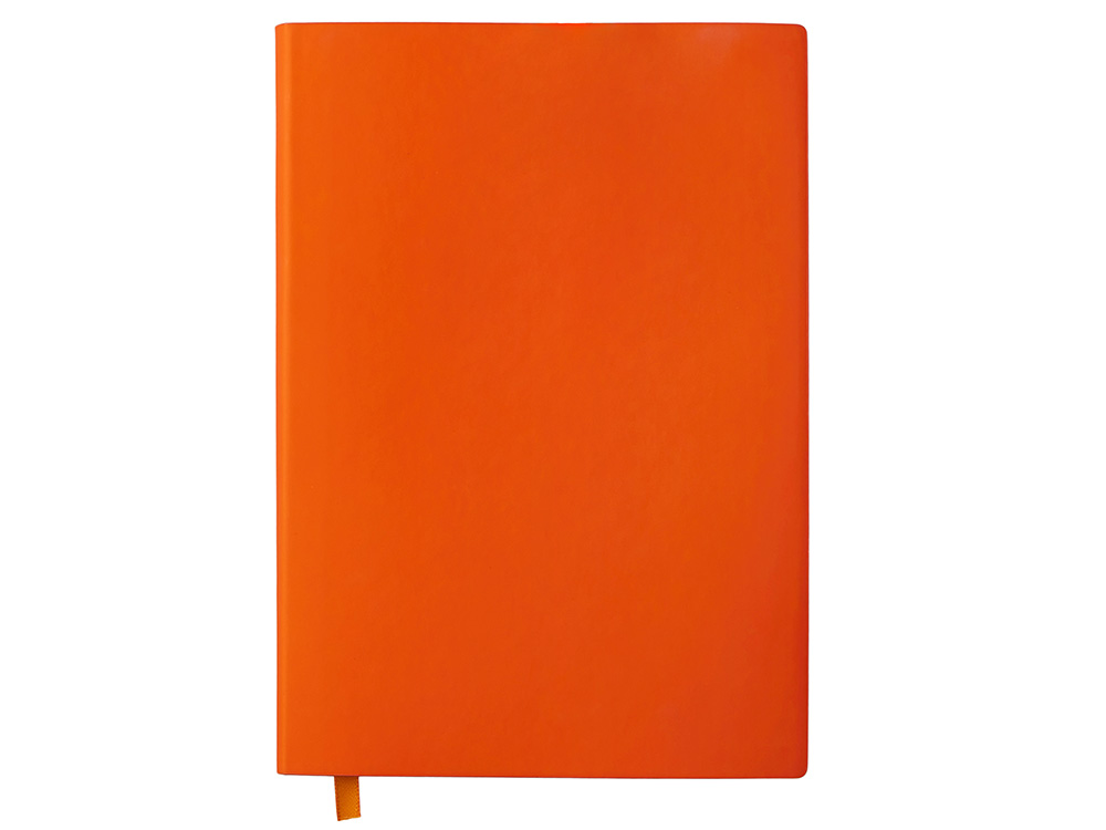 Блокнот C1 софт-тач, гибкая обложка, 128 листов, оранжевый