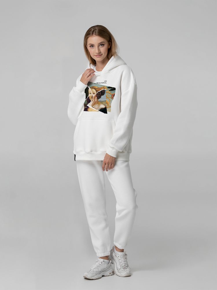 Худи You Are Beautiful с логотипом Соль | Print Logo