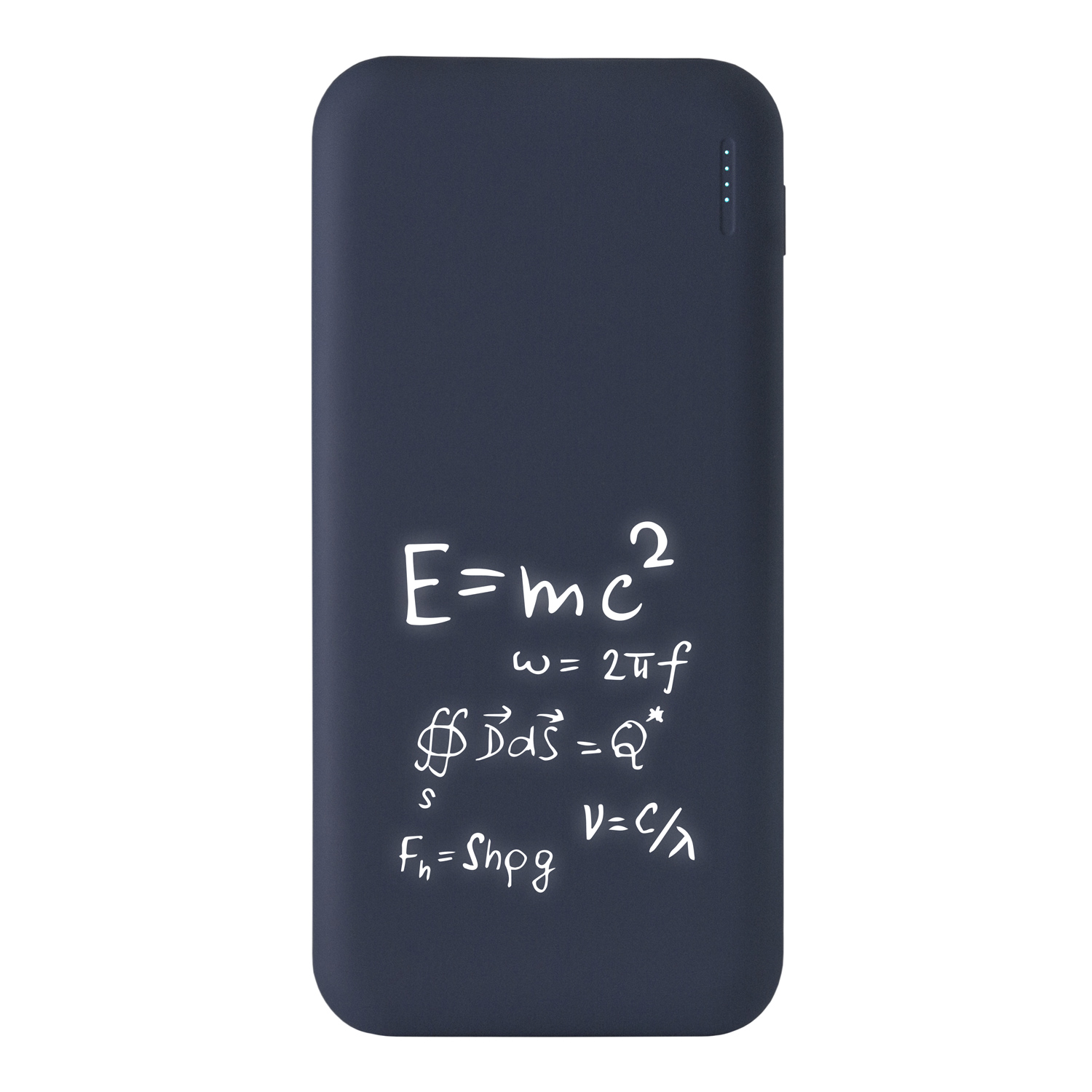 Внешний аккумулятор с подсветкой Люче (Luce) 10000 mAh, белый фото на сайте Print Logo.