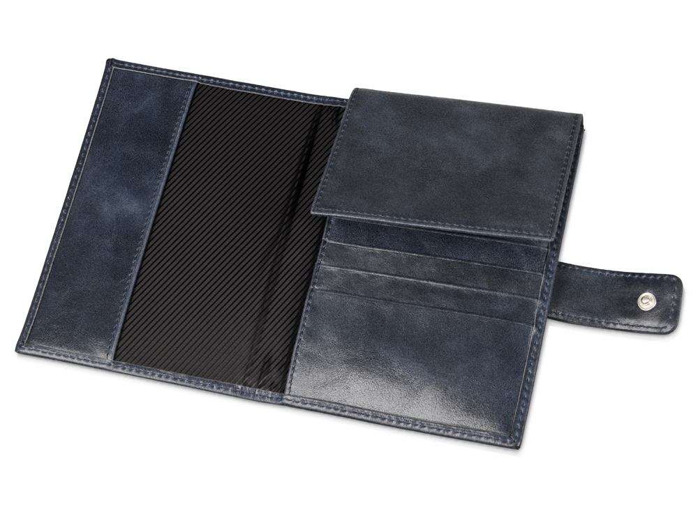 Бумажник путешественника Druid с отделением для паспорта, темно-синий