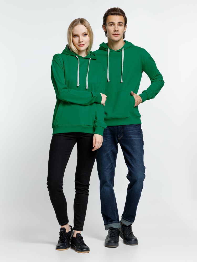 Толстовка с капюшоном Kirenga, зеленая, размер 3XL