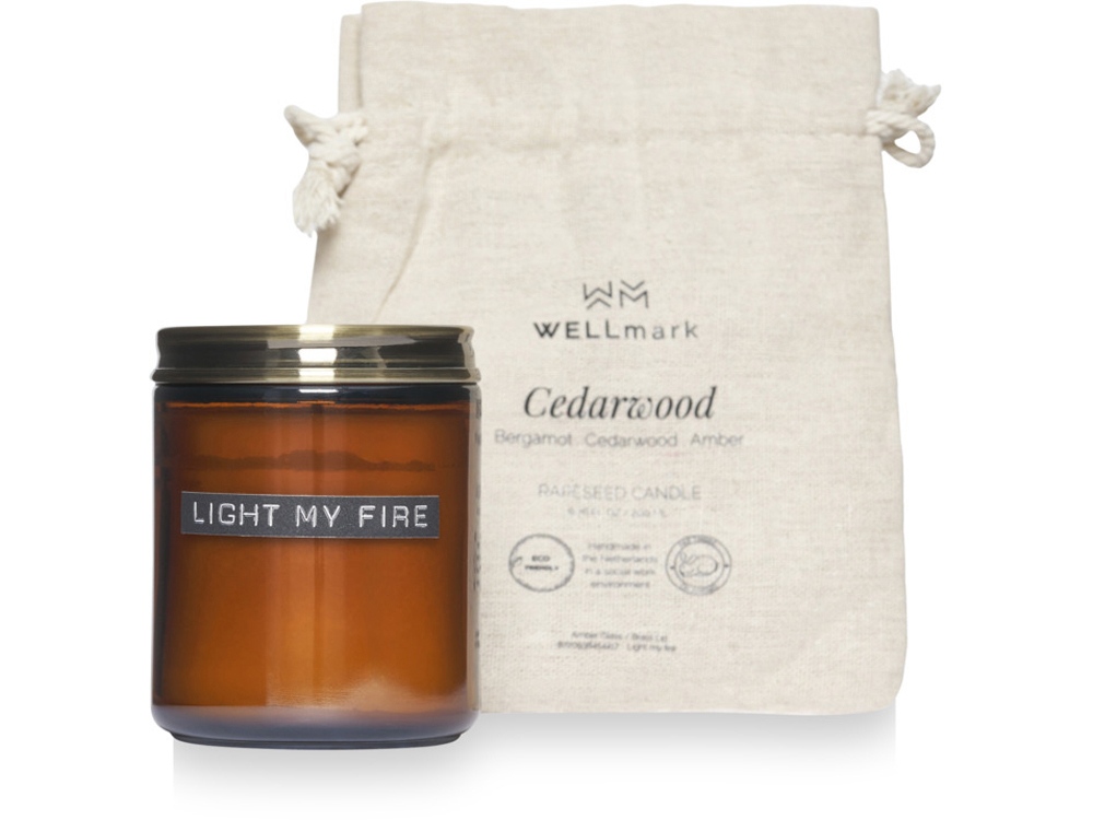 Свеча ароматическая Wellmark с логотипом Wellmark | Print Logo