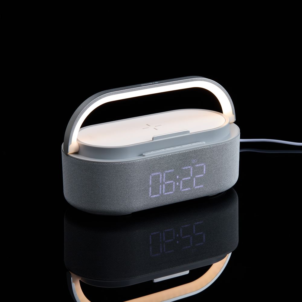 Колонка с часами и беспроводной зарядкой Veske ver.2