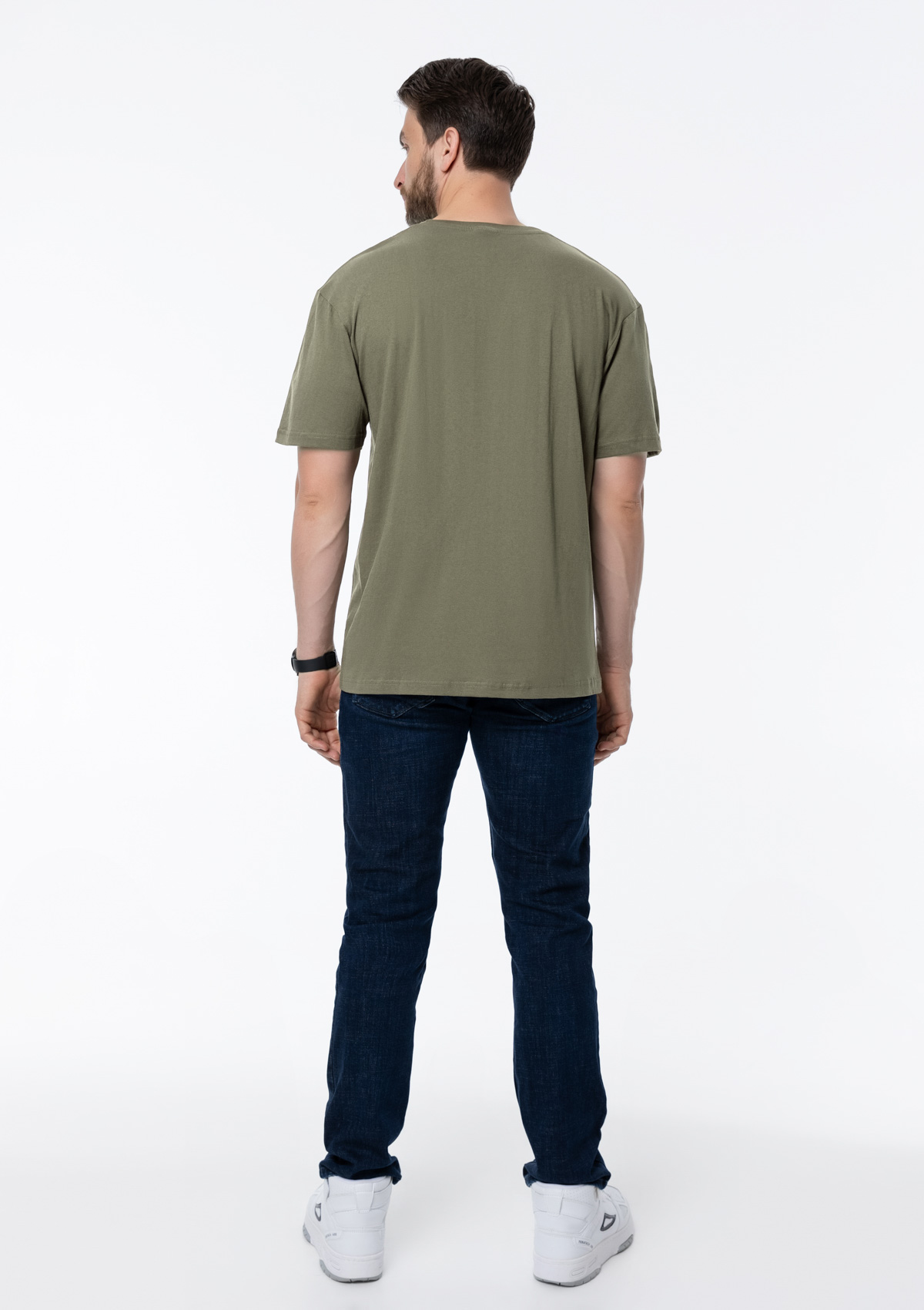 Футболка унисекс без бокового шва STAN хлопок 160, 02, Оливковый хаки,  (36)  (56/XXXL)