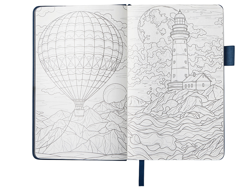 Блокнот Vision Trend А5 в твердой обложке, синий