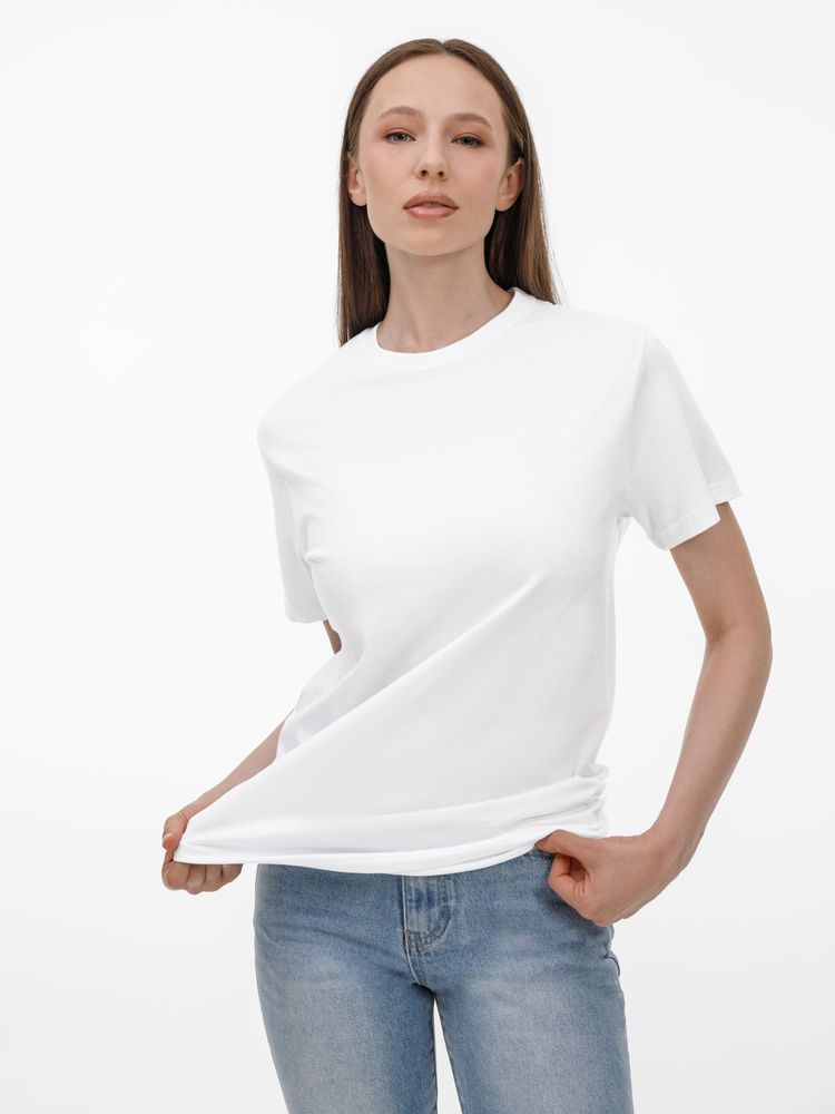 Футболка унисекс T-Bolka 180, белая, размер S