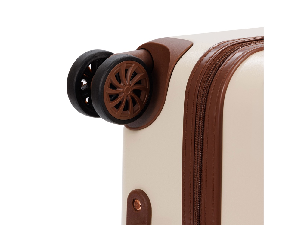 Чемодан BUGATTI АМЕЛИЯ | AMELIA, бежевый, поликарбонат / АБС-пластик, 42х24х67 см, 55 л