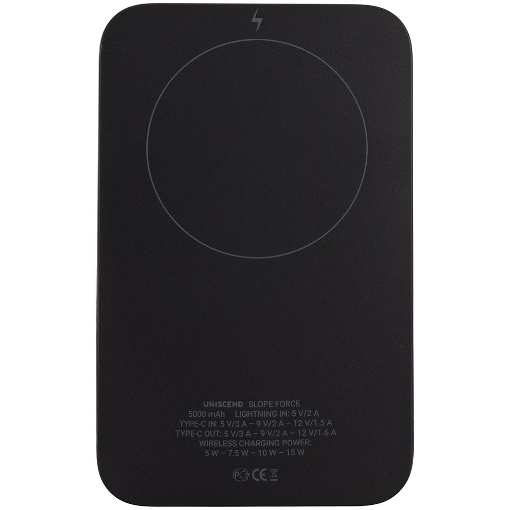 Магнитный беспроводной аккумулятор Slope Force 5000 мАч фото на сайте Print Logo.