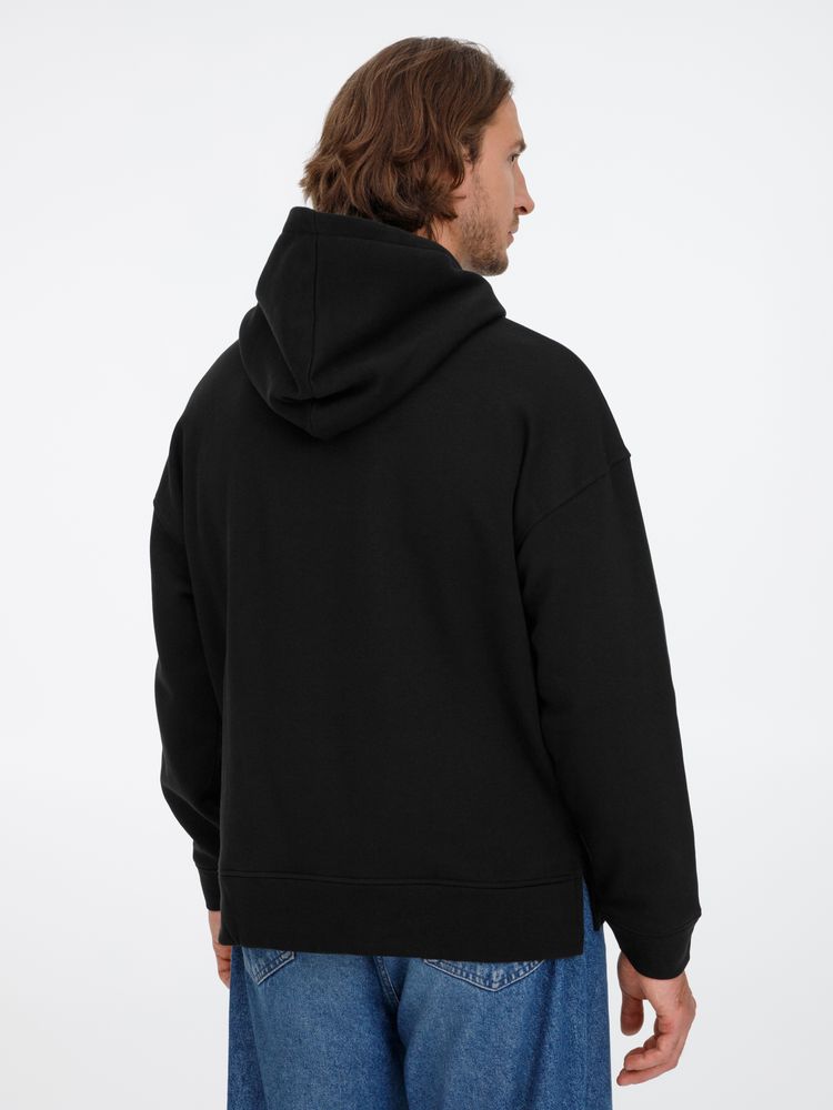 Худи оверсайз унисекс Tolla, черное, размер XL/2XL