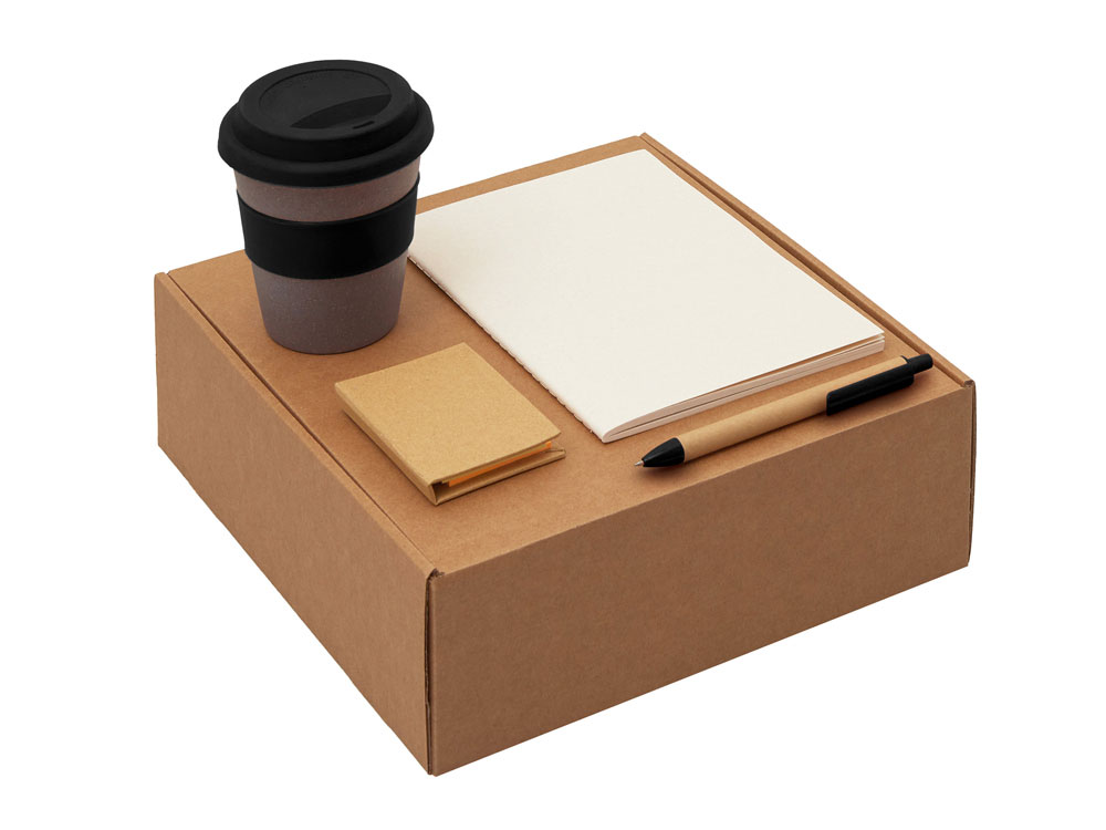 Набор Halm с блокнотом, ручкой и стаканом с логотипом  | Print Logo