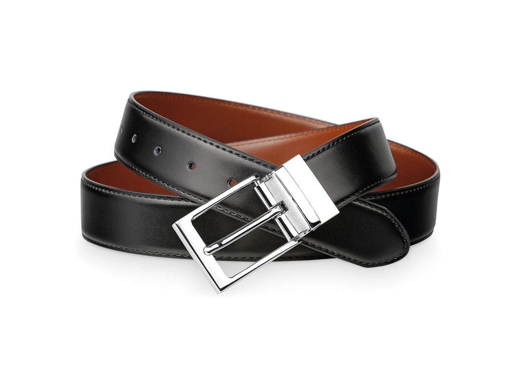 Мужской кожаный ремень MALINI с логотипом  | Print Logo