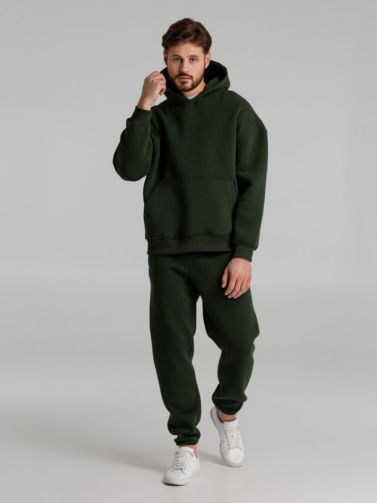 Худи Kulonga Oversize, темно-зеленый хаки, размер XL/XXL