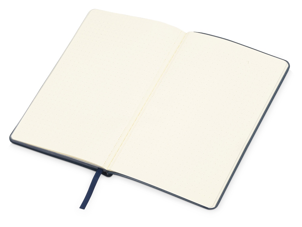 Блокнот Notepeno А5 с тонированными линованными страницами, темно-синий