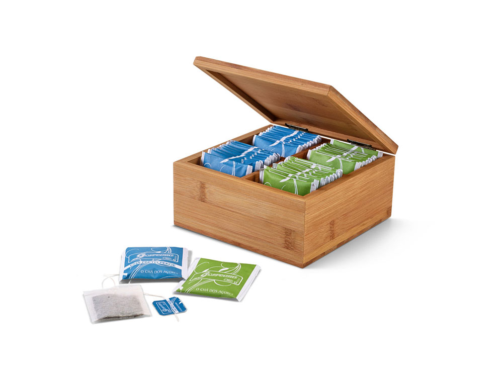 Коробка из бамбука с чаем ARNICA с логотипом  | Print Logo
