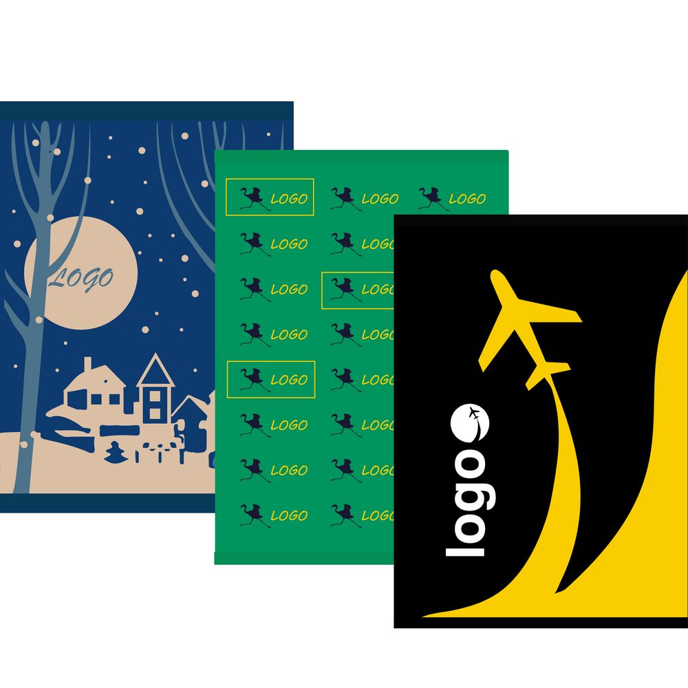 Плед на заказ Tricksy Fint, М с логотипом  | Print Logo