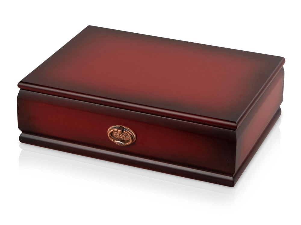 Винтажный подарочный короб — пример нанесения логотипа () | Print Logo