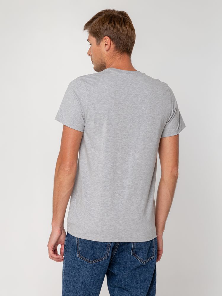 Футболка мужская T-bolka Stretch, серый меланж, размер XXL