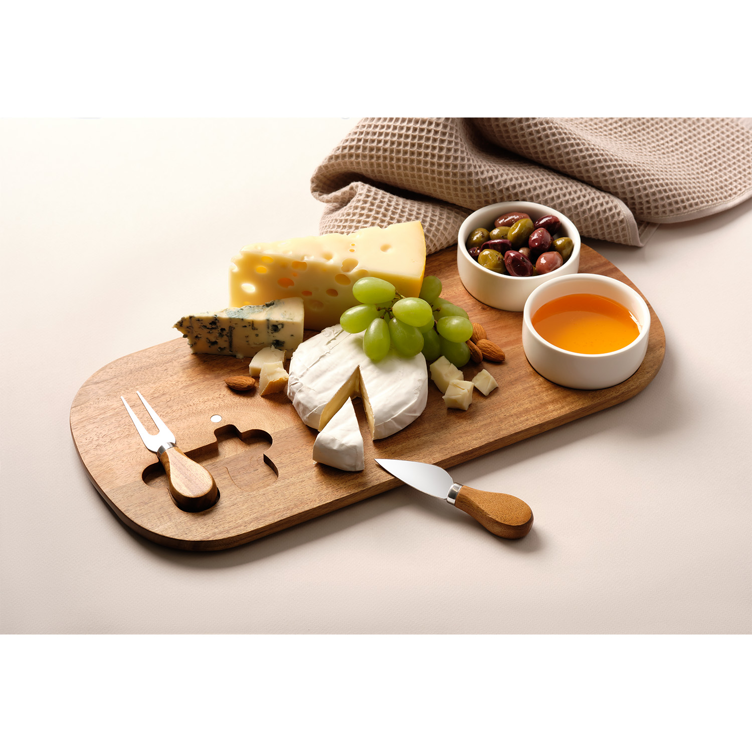 Набор для сыра Астория (Astoria) — пример нанесения логотипа (Portobello Аксессуары для кухни) | Print Logo