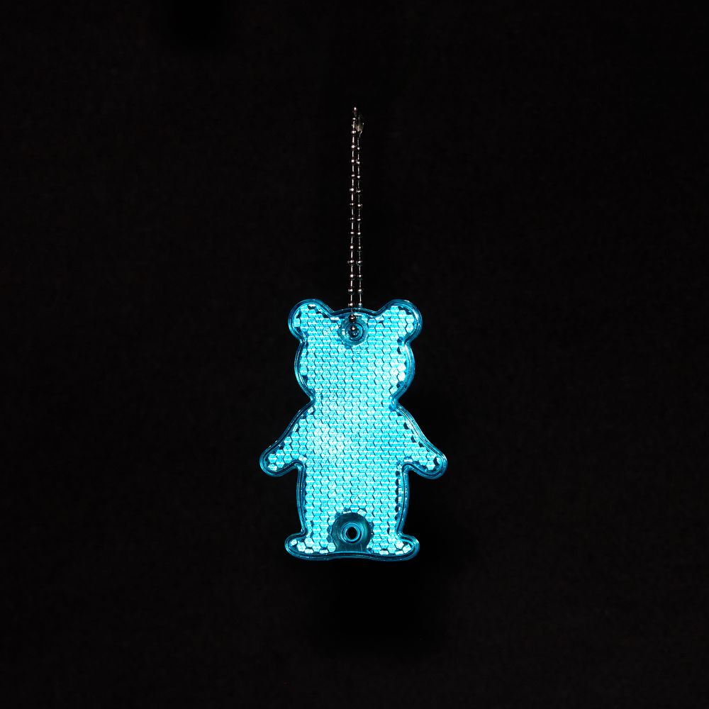 Пешеходный светоотражатель с цепочкой «Мишка»