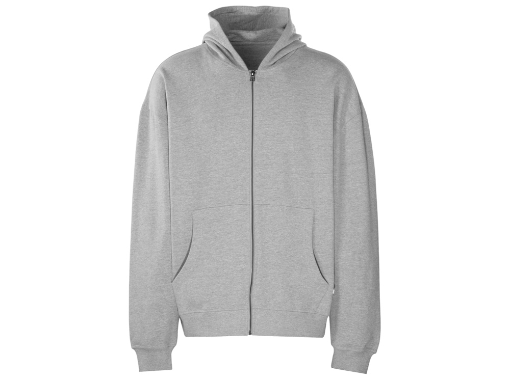 Толстовка с капюшоном на молнии Monaco, серый меланж