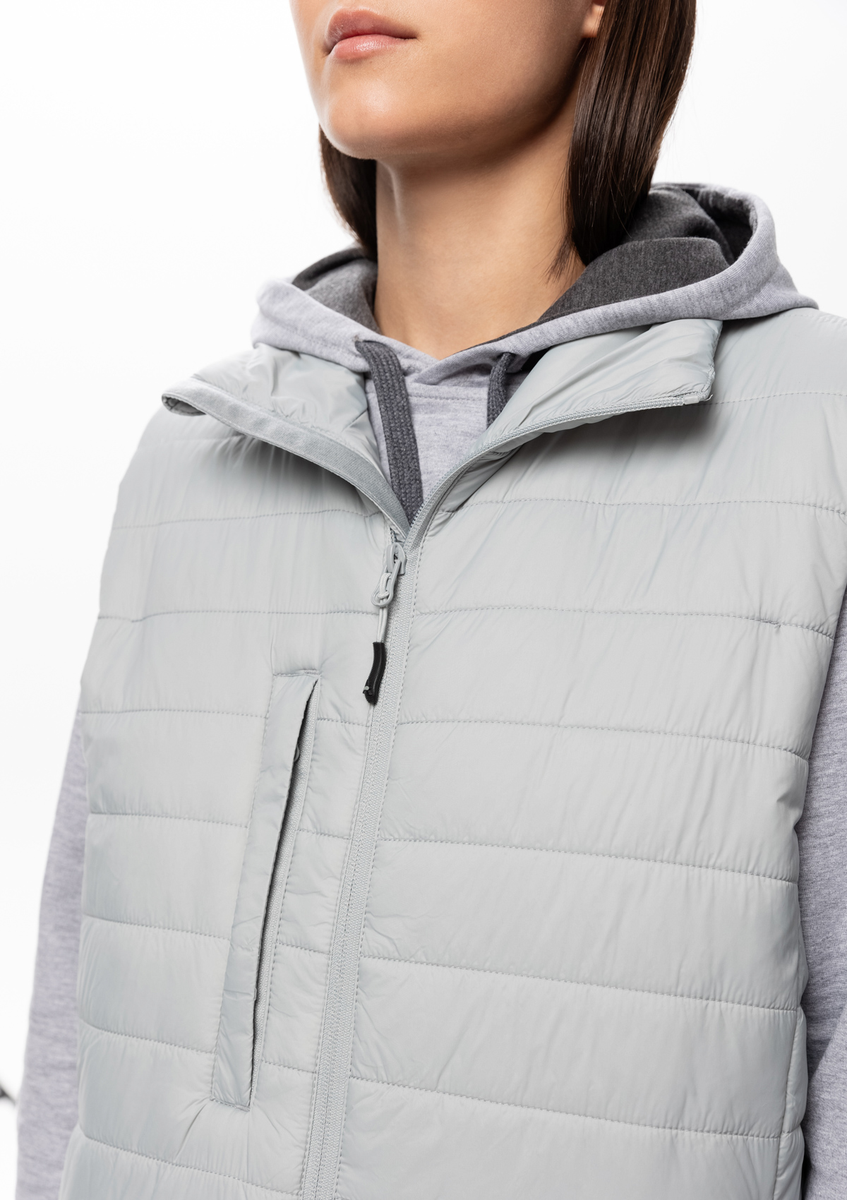 Жилет унисекс утепленный STAN таффета, 65, 87, Светло-серый,  (72)  (56/XXXL)