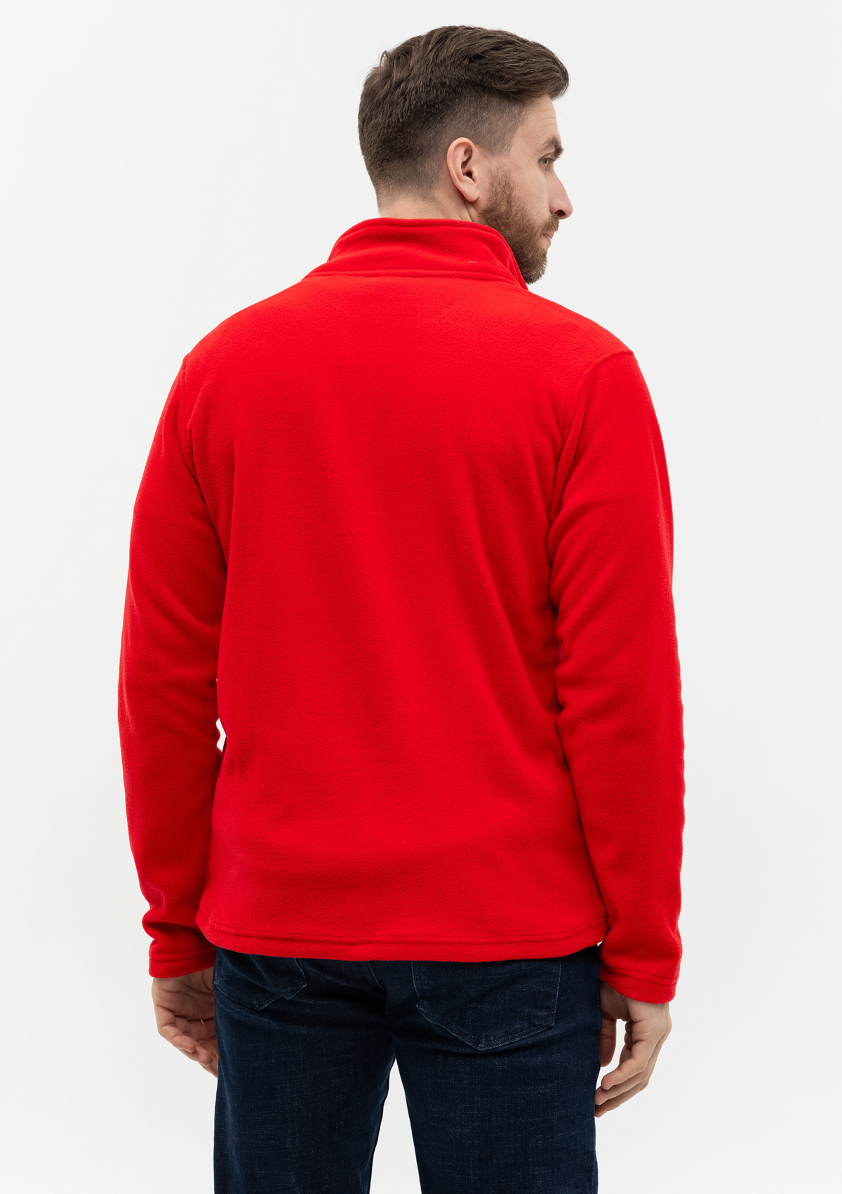 Толстовка унисекс STAN на молнии микрофлис 200, 21, Красный,  (14)  (56/XXXL)