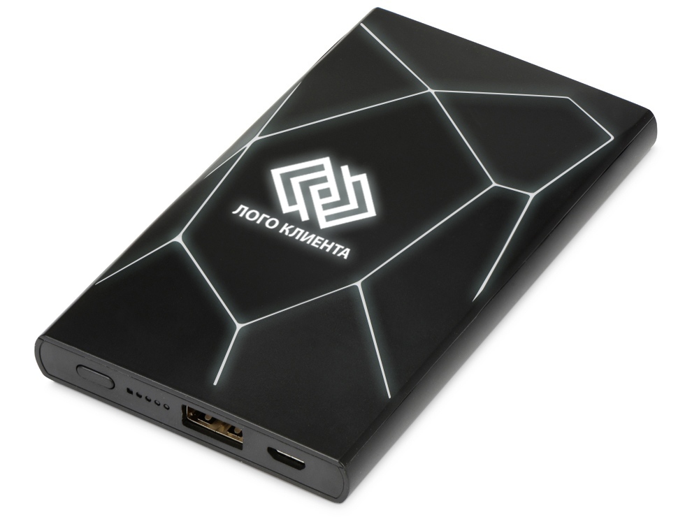 Портативное беспроводное зарядное устройство Geo Wireless, 5000 mAh с логотипом Xoopar | Print Logo