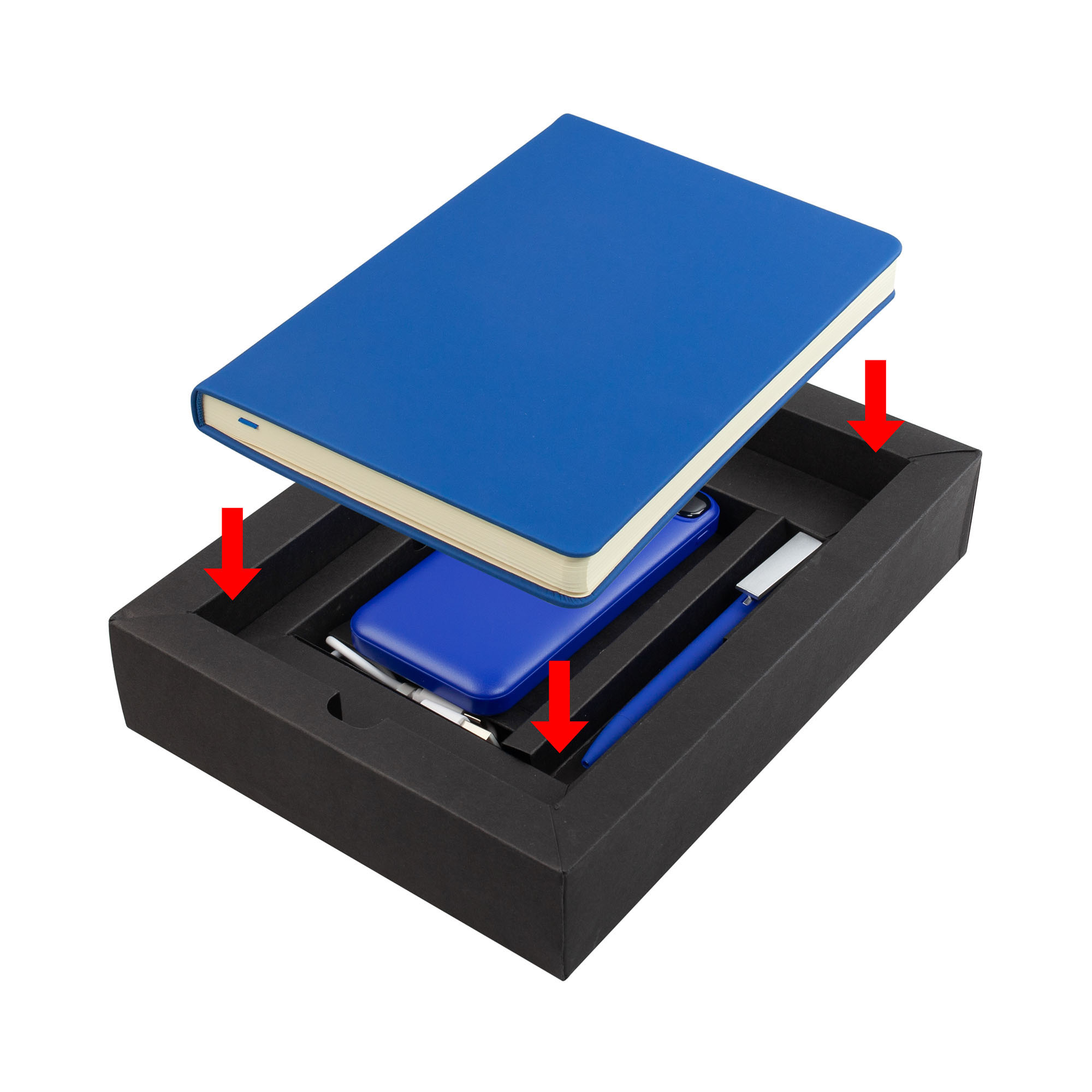 Набор подарочный "Deep blue" фото на сайте Print Logo.