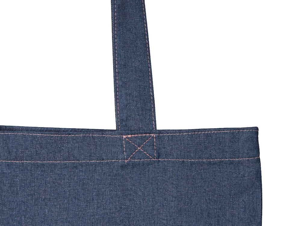 Джинсовая сумка-шоппер Indigo  с широкими лямками
