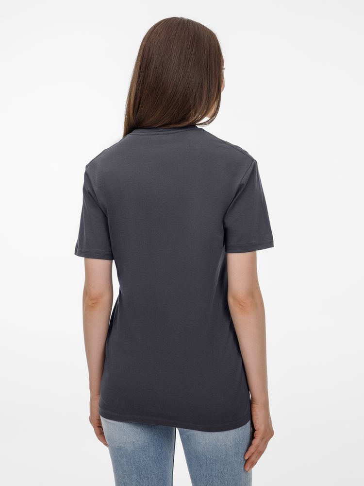 Футболка унисекс T-Bolka 180, темно-серая, размер L