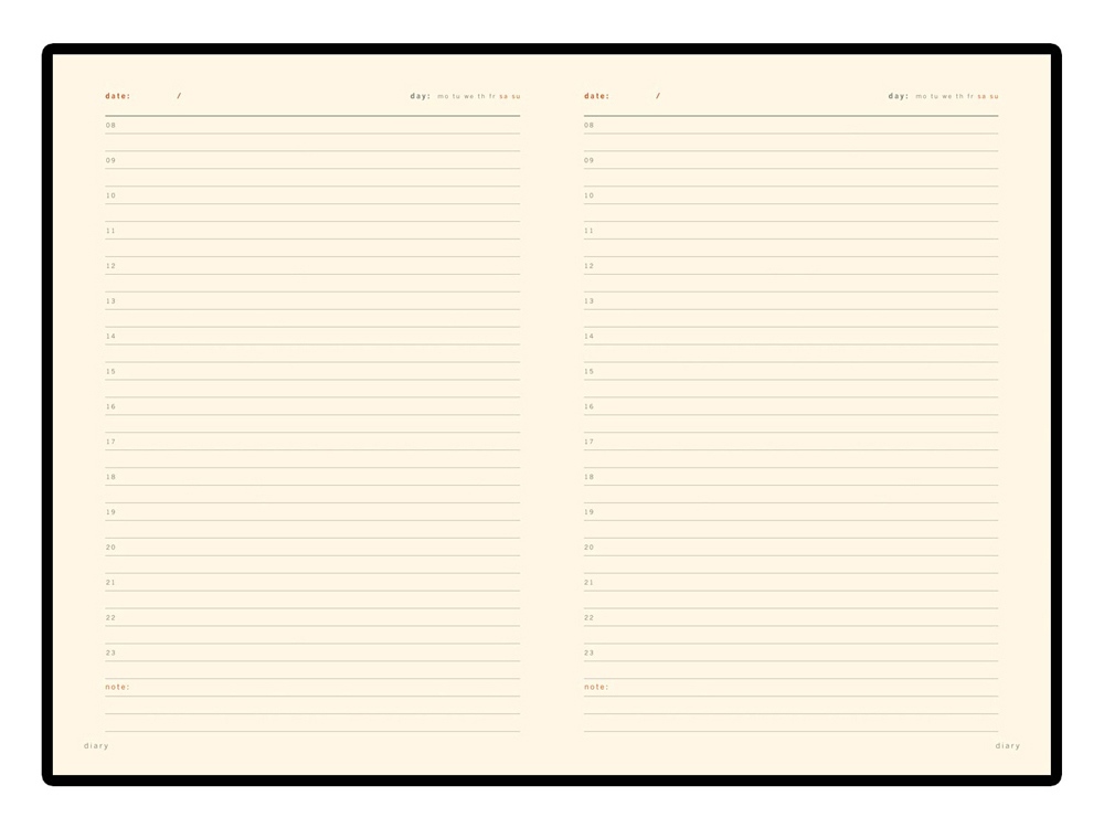 Ежедневник А5 недатированный Prestige, темно-коричневый