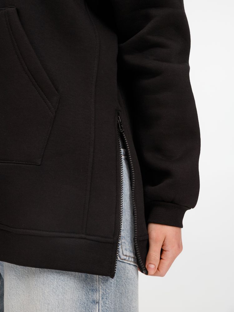 Худи унисекс оверсайз Easy Street, черное, размер XS/S