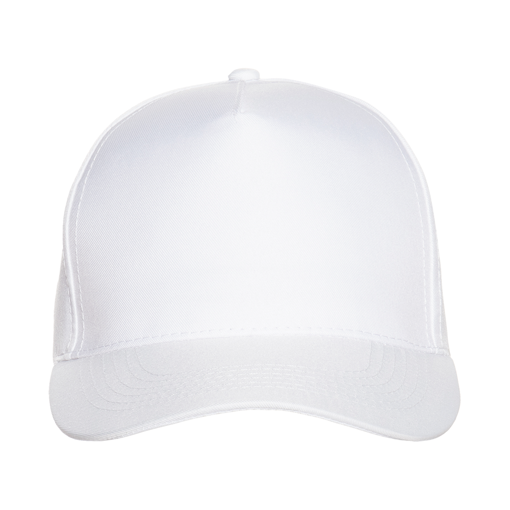 Бейсболка STAN 5 клиньев полиэстер 150, 10P, Белый,  (10/1)  (56-58/ONE SIZE)