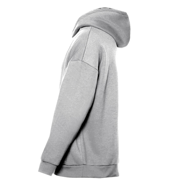 Худи унисекс STAN оверсайз интерсофт 320, 69, Серый меланж,  (50/60)  (56/XXXL)